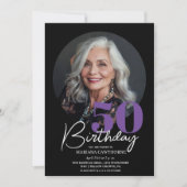50e anniversaire Invitation de fête Photo 50e anni (Devant)