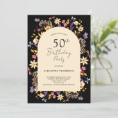 50e anniversaire Invitation de Fleurs sauvages flo (Debout devant)
