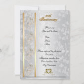 50e anniversaire invitation élégante (Dos)