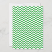 50e anniversaire Invitation Green Chevron (Dos)