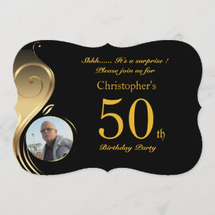 50e, Anniversaire Invitation Homme N'importe quel