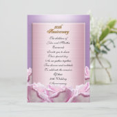 50e anniversaire invitation lavender roses (Debout devant)