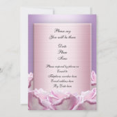 50e anniversaire invitation lavender roses (Dos)