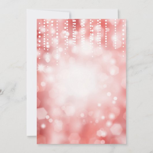 50e anniversaire Invitation Parties scintillant ro (Dos)