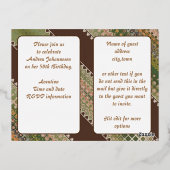 50e anniversaire Invitation personnalisée Beautés  (Verso)