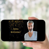 50e anniversaire invitation photo hommes noirs