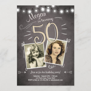 50e anniversaire Invitation Vintage 50e anniversai