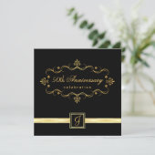 50e anniversaire - Invitations de monogrammes (Debout devant)