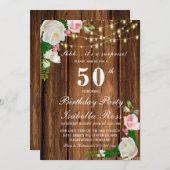 50e anniversaire Invitations surprise (Devant / Derrière)