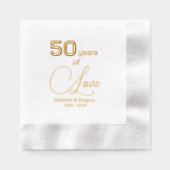 50e anniversaire Mariage 50 ans d'amour (Recto)