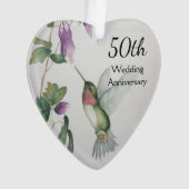 50e anniversaire Mariage Beau coeur de fleurs d'oi (devant)