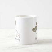 50e anniversaire mariage d'or cadeau café tasse (Centre)