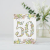 50e anniversaire Mariage d'or Invitation neutre (Debout devant)
