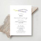50e anniversaire Mariage Invitations Lavender