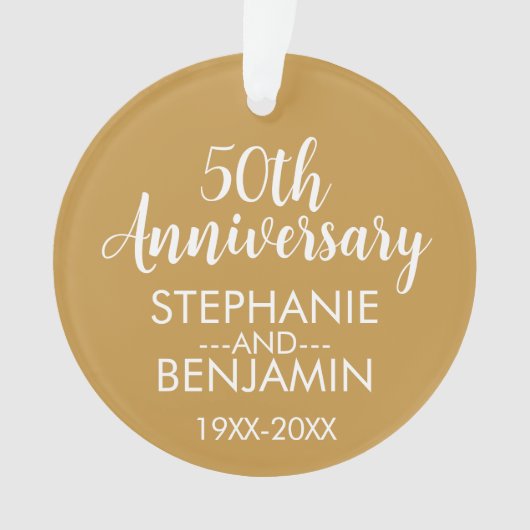 50e anniversaire Mariage peut modifier la couleur (devant)