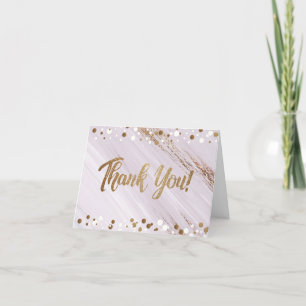 50e anniversaire or blanc confetti merci