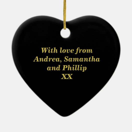 50e anniversaire - Ornement en céramique Mariage d (Dos)