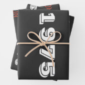 50e Anniversaire Papier d'enveloppement - Vintage (En situation)