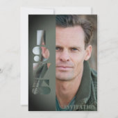 50e anniversaire photo de fête née 1975 Invitation (Devant)