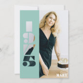 50e anniversaire photo invitation née 1975 Invitat (Devant)