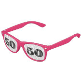 50E ANNIVERSAIRE PINK Party Lunettes de soleil (Angle)
