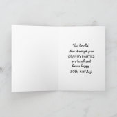 50e anniversaire pour sa carte amusante (Intérieur)