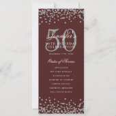 50e Anniversaire Programme Argent Menu Bourgogne (Devant)