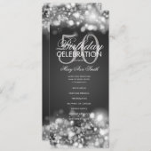 50e anniversaire Programme Glam Lights Silver avec (Devant / Derrière)