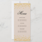 50e Anniversaire Programme Gold Confetti Menu Cham (Dos)