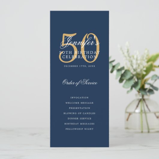 50e Anniversaire Programme Gold Marine Blue Merci (Debout devant)