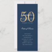 50e Anniversaire Programme Gold Marine Blue Merci (Devant)