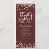 50e Anniversaire Programme Rose Gold Bourgogne Con (Devant)