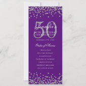 50e Anniversaire Programme Silver Purple Confetti (Devant)