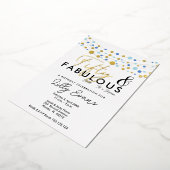 50e anniversaire surprise invitation élégante (Rotation)