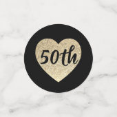 50e anniversaire table confetti (Petit recto)