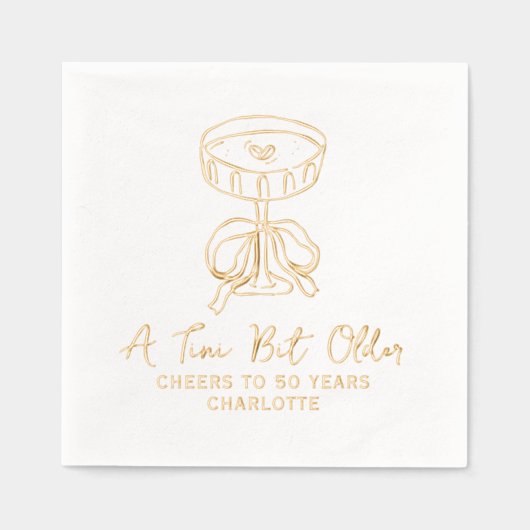 50e anniversaire Un Tini Bit Martini plus vieux se (Recto)
