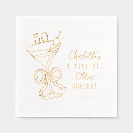 50e anniversaire Un Tini Bit Martini plus vieux se (Recto)