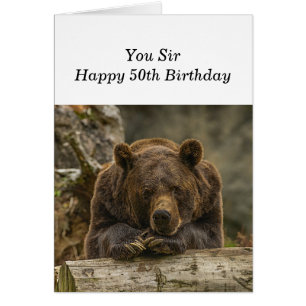 50e Au-dessus de la colline Sérieux regard grizzli