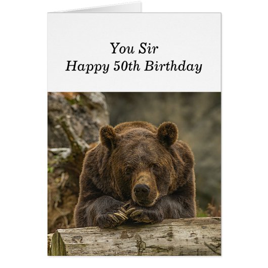 50e Au-dessus de la colline Sérieux regard grizzli (Devant)