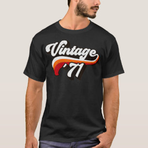 50E BIRTHDAY  71 RETRO ONTWERP T-SHIRT