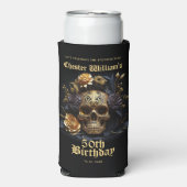 50E BIRTHDAY GOLD SKULL ROOS HALLOWEEN PARTIJ (Seltzer Voorkant)
