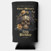 50E BIRTHDAY GOLD SKULL ROOS HALLOWEEN PARTIJ (Voorkant)