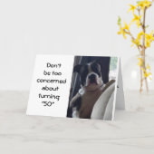 **50e BIRTHDAY-HUMOR** VOOR U Kaart (Gele Bloem)