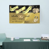 50e bruiloft Happy Jubileum Banner (Beurs)
