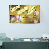 50e bruiloft Happy Jubileum Banner met foto (Beurs)