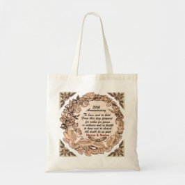 50e bruiloft Jubileum Canvas tas