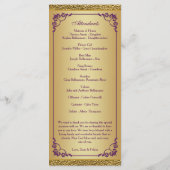 50e bruiloft Jubileum Gelofte Vernieuwing Programm Programma (Achterkant)