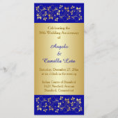 50e bruiloft Jubileum Gelofte Vernieuwing Programm Programma (Voorkant)