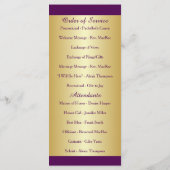 50e bruiloft Jubileum Gelofte Vernieuwing Programm Programma (Achterkant)