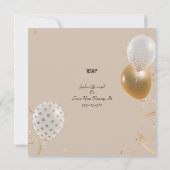 50e bruiloft Jubileum Golden Kaart (Achterkant)